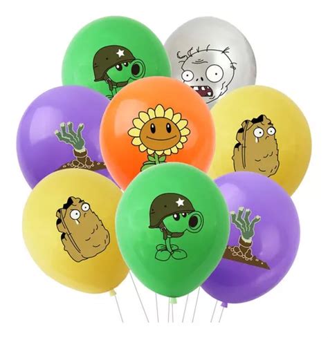 Globos Plants Vs Zombies Tem Ticos De Para Cumplea Os Pzs Meses Sin