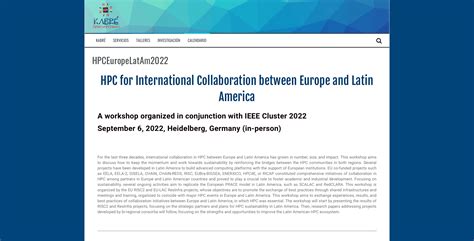 Hpc For International Collaboration Between Europe And Latin America