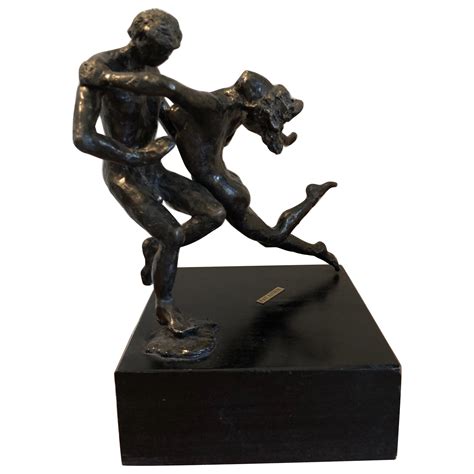 Important Art Deco Bronze Crouching Female Nude By Jean Ortis At 1stdibs