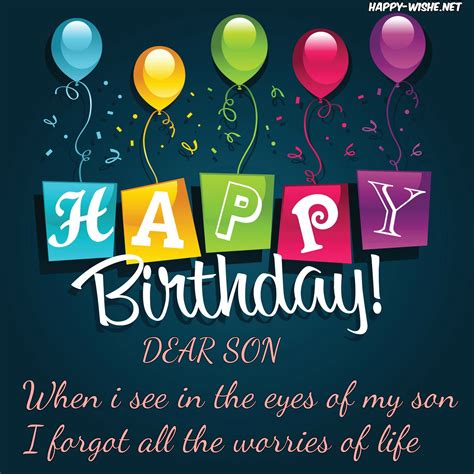 Happy Birthday Wishes For Son Quotes Messages