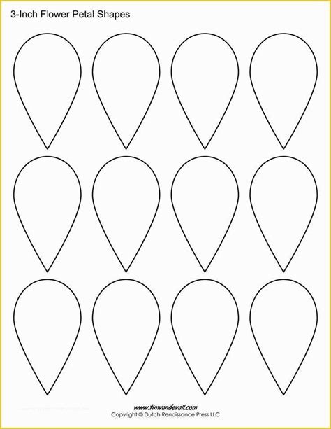 5 Petal Flower Template Free Printable Of Printable Flower Petal