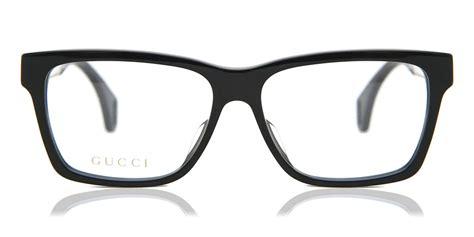 gucci gg0466oa asian fit 001 eyeglasses in black smartbuyglasses usa