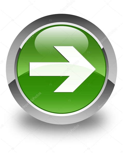 Next arrow icon glossy soft green round button — Stock Photo © FR ...