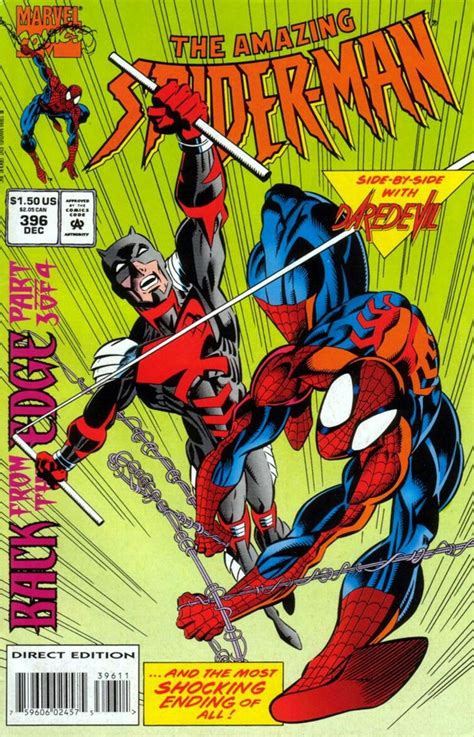 The Cover To Amazing Spider Man 396 1994 Art By Mark Bagley And Larry
