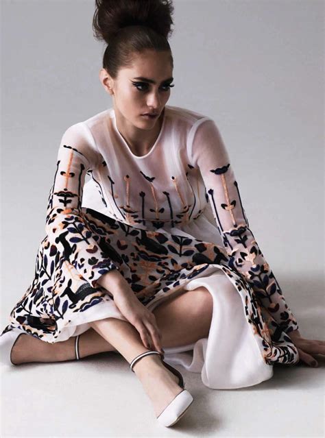 Arts Cross Stitch Fashion Model Marine Deleeuw Harpers Bazaar