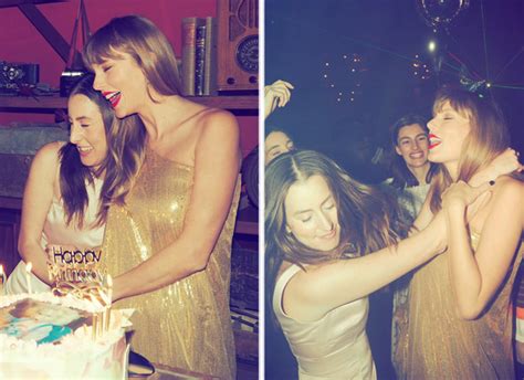 Taylor Swift Celebrates Her 32nd Birthday With Haim Sisters At An