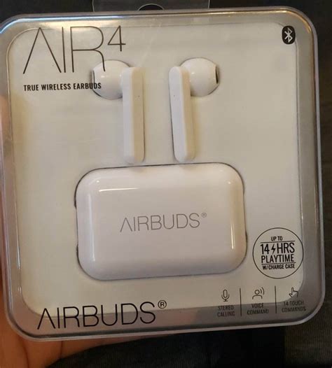 Airbuds Air4 True Wireless Earbuds White Brand New Etsy