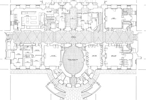 Mansion Floor Plans The White House Ground Floor