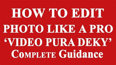 How To Edit Photos Like A PRO Photoshop Tutorial YouTube