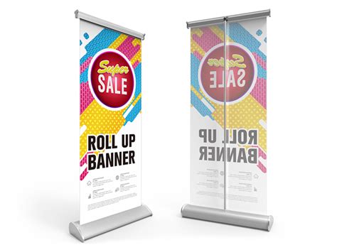 Deluxe Retractable Banner Stand With Wide Teardrop Base Signwin