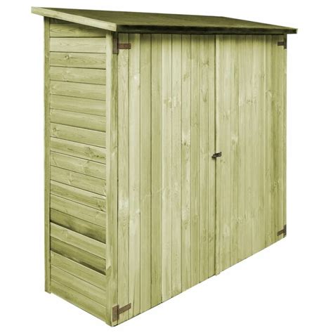 East Urban Home 6 Ft W X 2 Ft D Solid Wood Lean To Tool Shed Wayfair