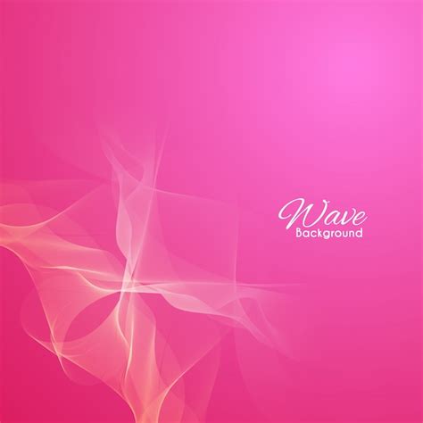 Free Vector Stylish Pink Wavy Background