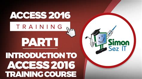 Access 2016 For Beginners Part 1 Intro To Microsoft Access 2016