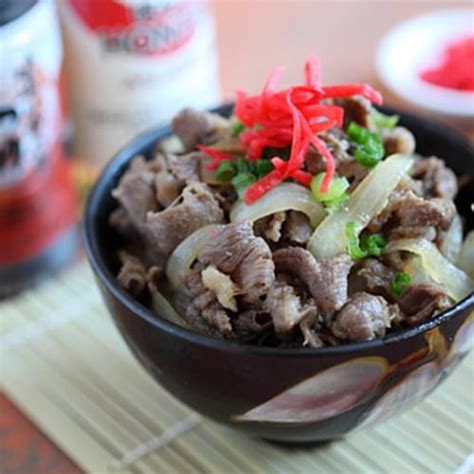 Gyudon Japanese Beef Bowl Recipe