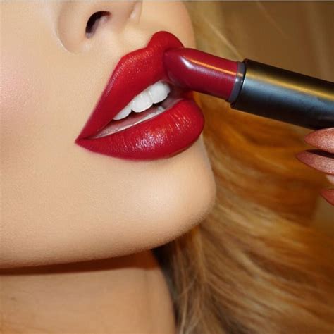 99 Tumblr How To Apply Lipstick Creamy Lipstick Red Make DaftSex HD