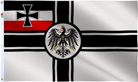 Double Sided German War Flag 3x5ft New 100d Polyester For Moderate Outdoor Indoor Imperial