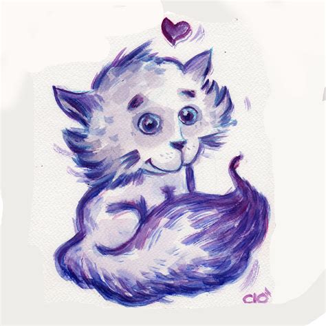 Artstation Purple Cat