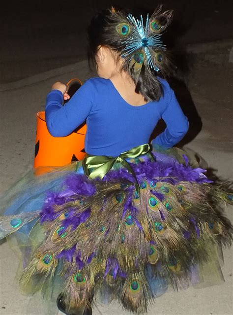 Homemade Peacock Tutu Costume