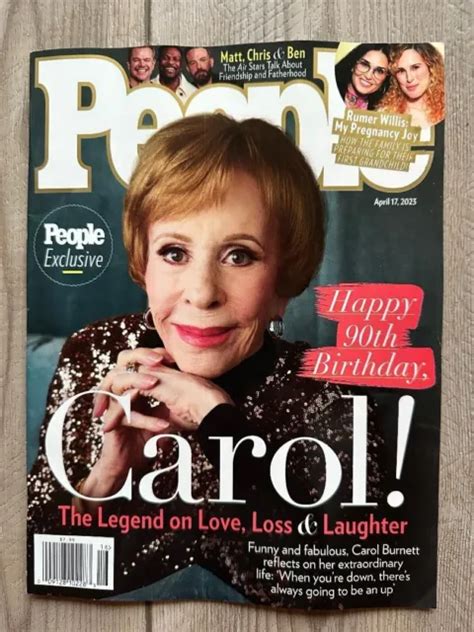 Carol Burnett Her 90th Birthday Exclusive People Magazine April 17