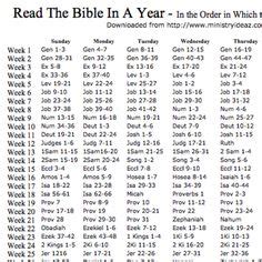 Read the bible in a year for 28. One Year Bible Reading Plan | Bible study | Pinterest ...