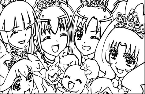 ️glitter Force Doki Doki Coloring Pages Free Download