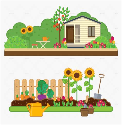 House And Garden Clipart Pic