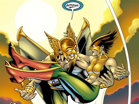 Hawkman And Hawkgirl With Images Hawkgirl Hawkgirl Dc Hawkman