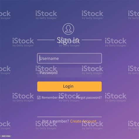 Login Page Stock Illustration Download Image Now Istock