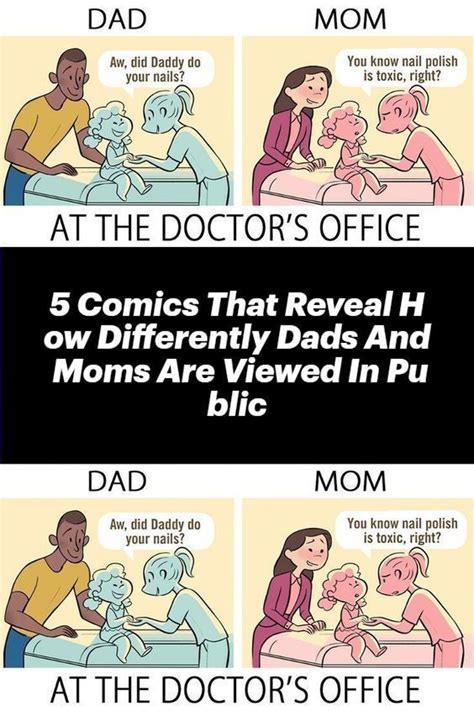 Comics That Reveal How Differently Dads And Moms Are Viewed In Public