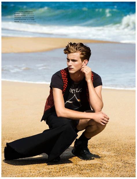 Rj King Hits The Beach In Fall Styles For Flaunt Rj King Model Male