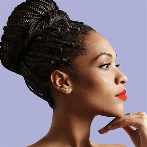 This black braided hairstyle keeps your hair off your neck when you're exercising, running or just going about your business. 20 Quick Box Braids