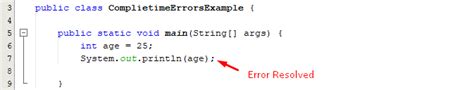 What Are Compile Time Errors In Java Explained