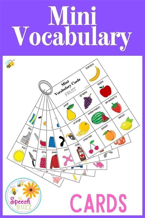 Vocabulary Cards Template
