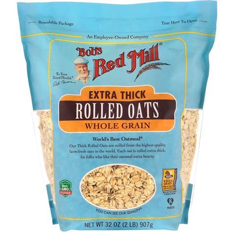 Bob S Red Mill Extra Thick Rolled Oats Whole Grain 32 Oz 907 G Shopee Malaysia