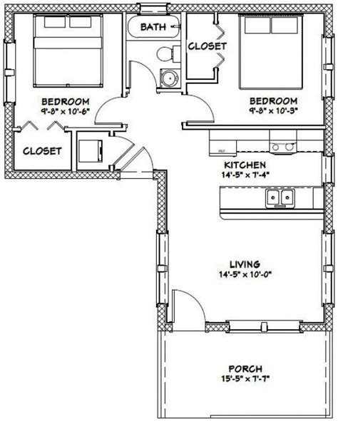 16x30 House 16x30h13e 705 Sq Ft Excellent Floor Plans