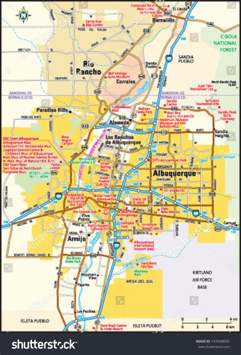 Detailed Map Of Albuquerque Nm