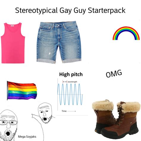 Stereotypical Gay Guy Starterpack R Starterpacks