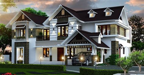 You likely already have some idea as to the kind of home you have in mind. 3974 Sq Ft Double Floor Contemporary Home Designs