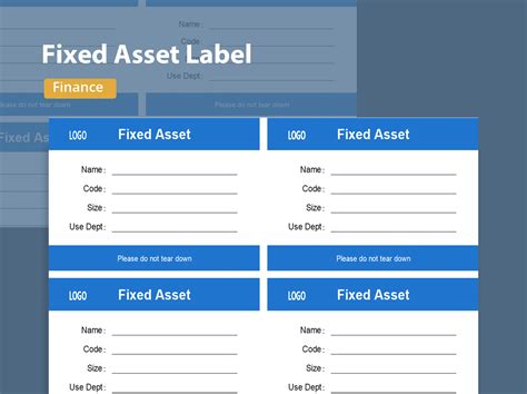 Excel Of Clasical Fixed Asset Labelxlsx Wps Free Templates