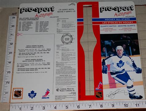 1986 Borje Salming Toronto Maple Leafs Official Pro Sport Autograph Nh