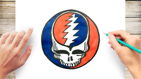 How To Draw Grateful Dead Skull Youtube