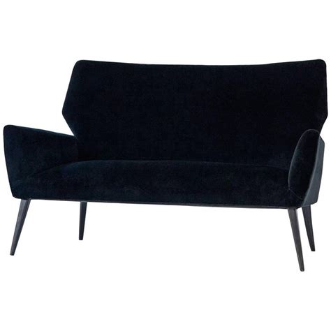 Inspire productivity with modern desks, office chairs, storage, and even desk lamps. Italian Mid-Century Modern Sofa with new Black Velvet 1950s Canapes Wooden Legs at 1stdibs