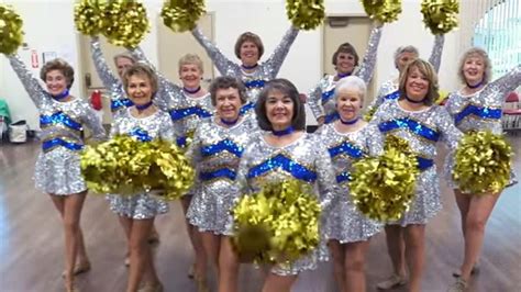 Cheerleading Squad Of Senior Citizens Shakes Its Stuff Youtube