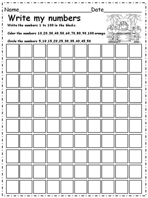 Number Worksheets 1 100 Printable Activity Shelter Printable