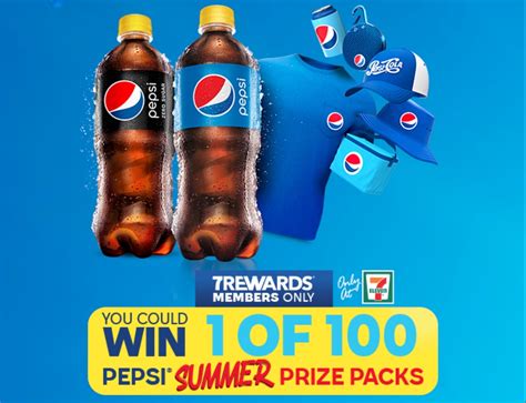 7 Eleven Pepsi Summer Contest Win 1 Of 100 Summer Prize Packs