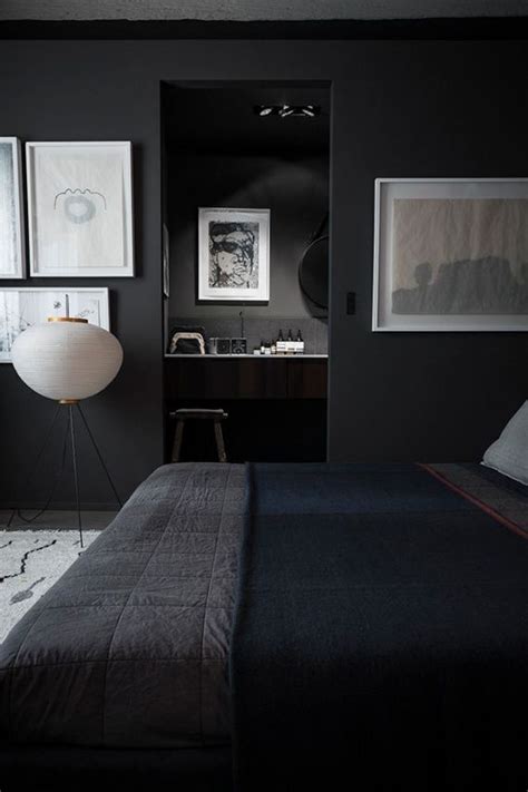 10 Black Painted Walls To Inspire You Black Walls Bedroom Bedroom