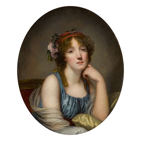 Jean Baptiste Greuze Portrait Of A Woman Said To Be The Artists