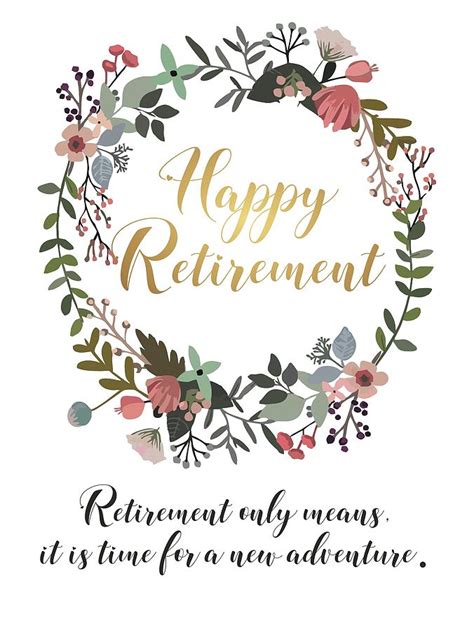 Happy Retirement Card Digital Art By Magdalena Walulik Fine Art America