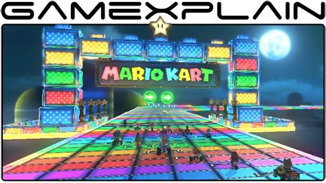Mario Kart 8 Dlc Rainbow Road Snes Track 1080p 60fps Youtube