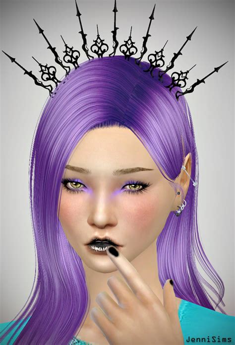 Downloads Sims 4 New Mesh Accessory Spiked Headband Male Female